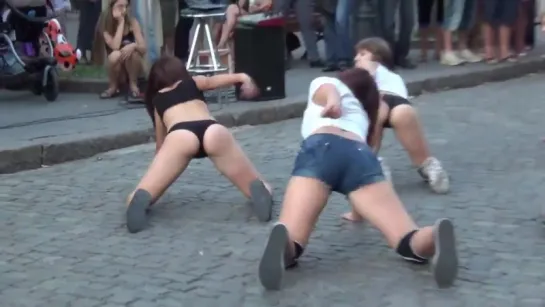 Twerk Flashmob in Odessa on Deribasovska street 31 авг. 2015 г.