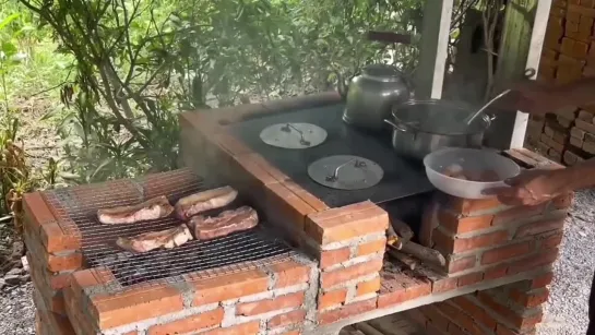 ⚡Печь «ХоЛу» с самодельной варочной поверхностью, которая никогда не взорвётся, или как сложить своими руками надёжный очаг.⚡