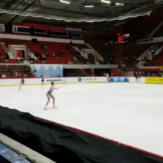 Alina Zagitova - 3Lz+3Lo - Тренировка КП - GP Helsinki 2018