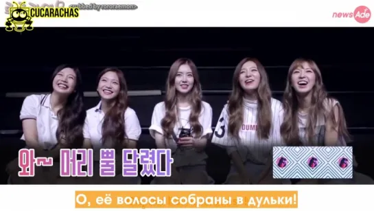 [RUSSUB] Реакция Red Velvet на клип Dumb Dumb