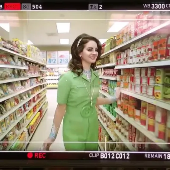 “At the supermarket with Lana ”