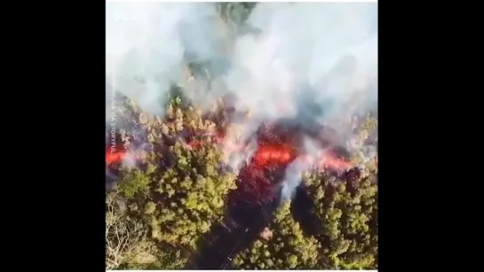 Видео из Инстаграма: Извержение вулкана Килауэа, Гавайи