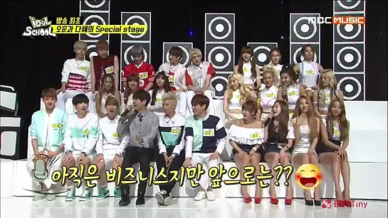 140902 BESTie Dahye & Halo Ooon - Now & Trouble Maker + Talk @ MBC Idol School