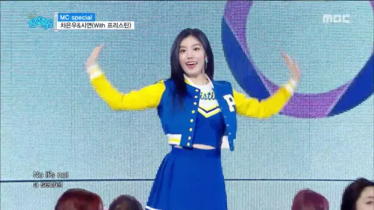 [Perf] 17.04.22 Cha Eunwoo & Xiyeon (with. PRISTIN) - Girlfriend @ Show! Music Core