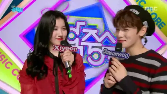 [MC] 17.12.02 MC Xiyeon (Pristin) & Eunwoo (Astro) @ Show! Music Core Episode 569