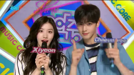 [MC] 17.06.03 MC Xiyeon (Pristin) & Eunwoo (Astro) @ Show! Music Core Episode 524