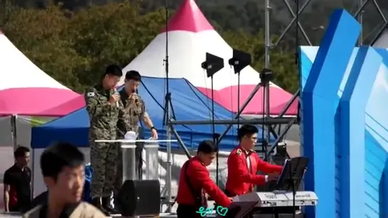 161006 지상군 페스티벌 비상활주로 mc 1.이승기,은혁 태권도 이야기