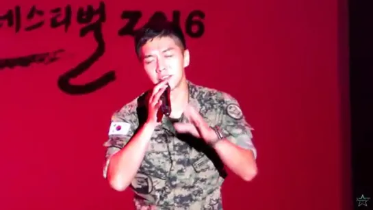 2016지상군페스티벌 2016.10.04 韓國陸軍司令部 第14屆 雞龍軍文化節夜晚舞台公演,李昇基先生演唱 smile boy