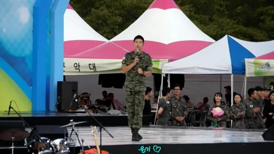 161003 지상군 페스티벌 비상활주로 공연 11.멘트 이승기 (720p)