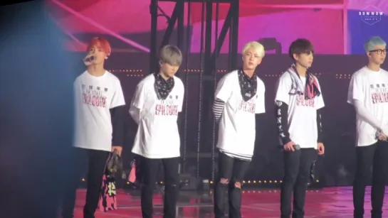 `FANCAM` 160507 Bangtan - Talk @ BTS LIVE <화양연화 on stage : epilogue>