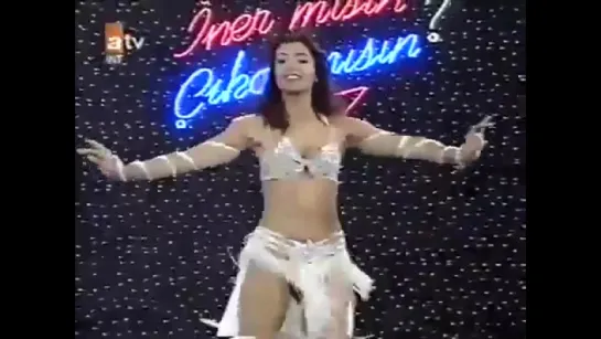 Turkish Belly Dance ,Tanyeli in white - 1993.flv