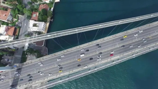 4K Turkey Istanbul Bosporus Bridge Drone View Helicopter Footage Coup FPV RC