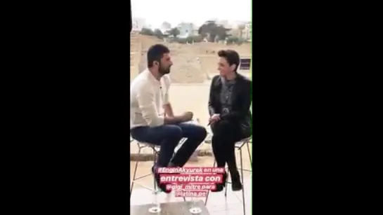 Grabando otra entrevista, esta vez con Gigi Mitre EnginAkyürek Perú