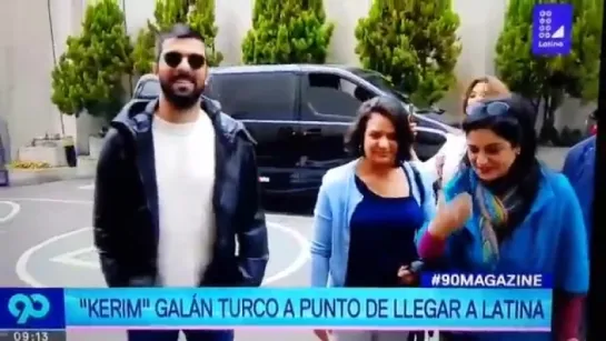 enginakyürek llegando al canal @Latina_pe EnginAkyürekEnPerú