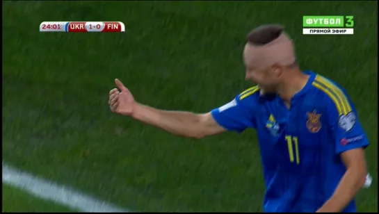 Украина - Финляндия 1-0  Артем КРАВЕЦ!