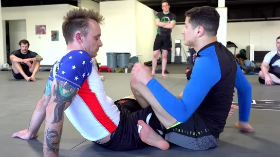 Caio Terra -7 FAKE REAP VARIATION GOING UNDER AND INSIDE HEEL HOOK SET UP FROM SIDE KNEEBAR GR