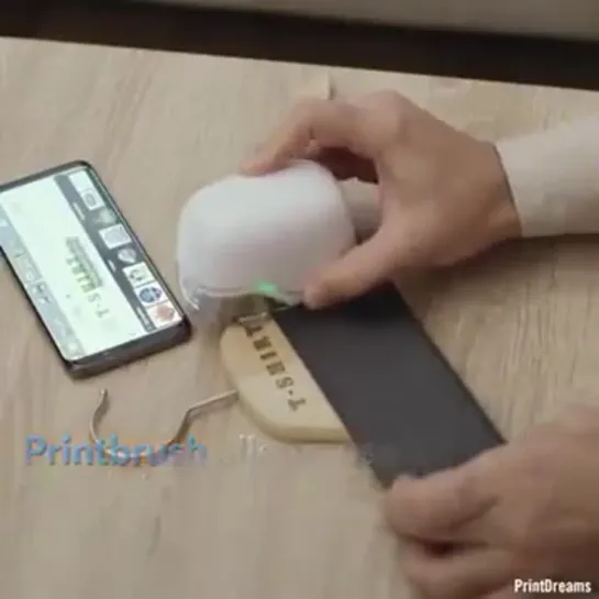 This portable device allows users to print anything, anywhere...