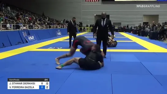 Joe Dierkhising’s calf slicer vs Vinicius Ferreira at No-Gi Worlds