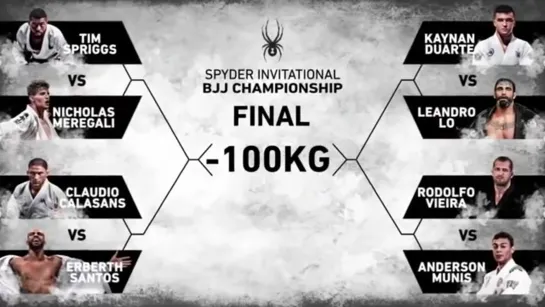 -100kg Bracket(대진표) Open! 2019 SPYDER INVITATIONAL BJJ CHAMPIONSHIP FINAL