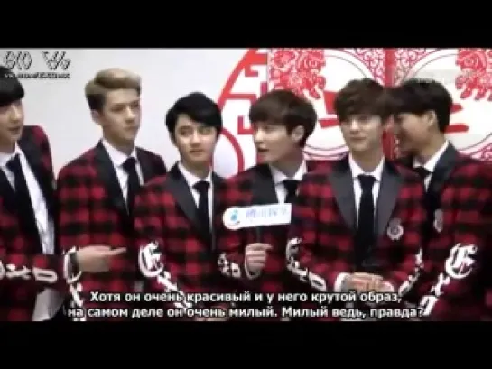 [РУСС. САБ] 140215 EXO Interview @ TenCent Channel