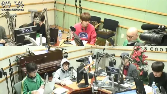 [РУСС. САБ] 131217 EXO (백현, 첸, 디오, 루한) @ KBS-R Cool FM Jo Jeongchi & Harim’s 2 O’clock