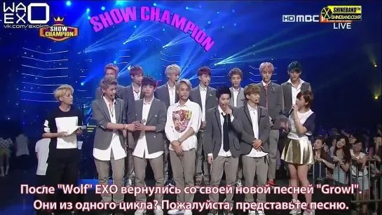 [РУСС.САБ] 130807 EXO - Interview @ Show Champion