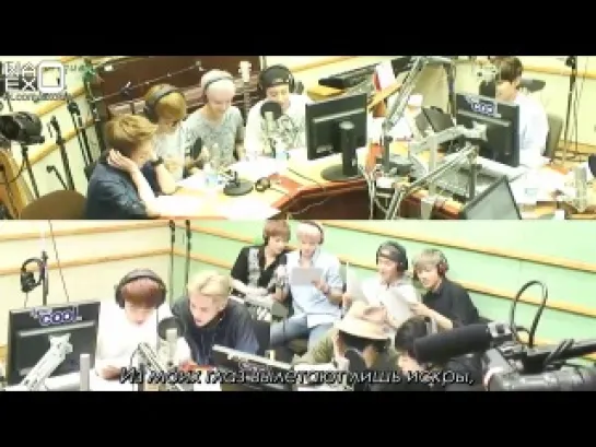 [РУСС. САБ] 130813 EXO - Growl ( Food Ver.) [Kiss The Radio]