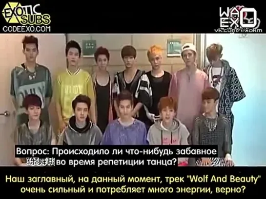 [РУСС.САБ] 130621 Sina Entertainment Talks With EXO About New Album