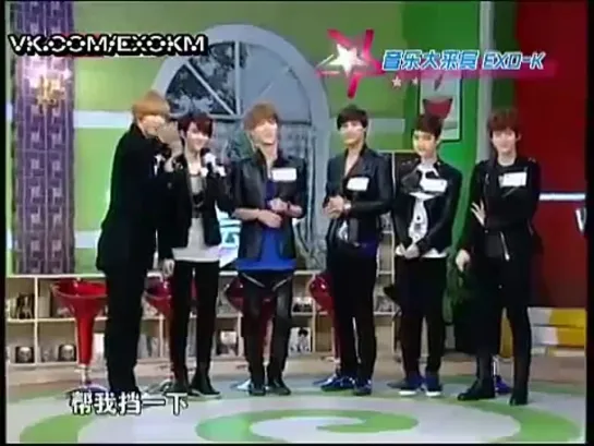 [РУСС. САБ.] 121005 EXO-K Mengniu Music Billboard Interview Part I