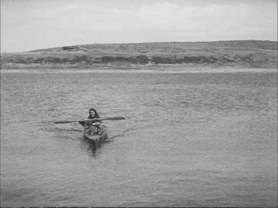 Нанук с севера / Nanook of the North, 1922, Robert J. Flaherty - Kayak episode