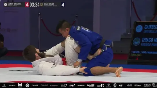 8F Gaigbeg Ibragimov vs Yhiago Macedo - ABU DHABI WORLD MASTERS JIU-JITSU CHAMPIONSHIP 2023