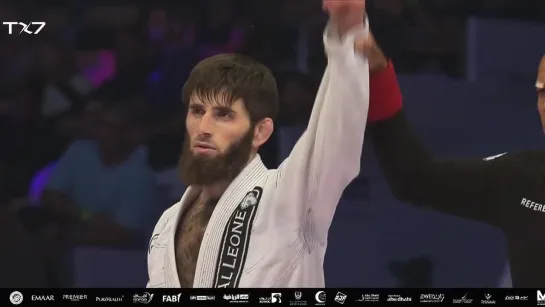 GAIRBEG IBRAGIMOV выигрывает первую схватку на ABU DHABI WORLD MASTERS JIU-JITSU CHAMPIONSHIP 2023