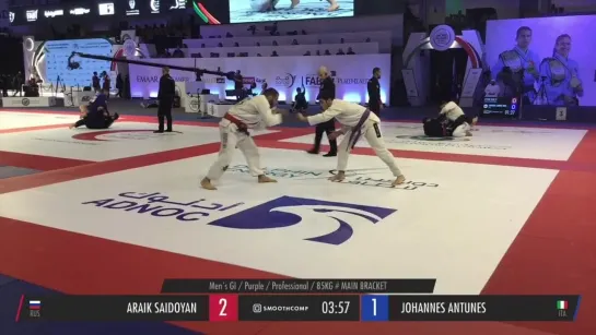 1 ARAIK SAIDOYAN VS JOHANES ANTUNES - ABU DHABI WORLD PROFESSIONAL JIU-JITSU CHAMPIONSHIP 2022