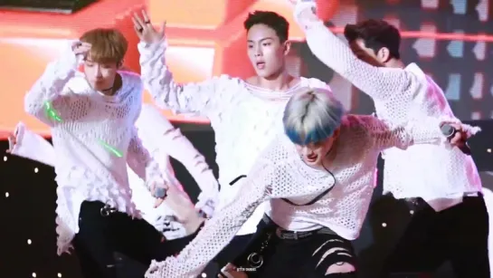 [VK][28.09.2016] Monsta X - All in (Wonho focus) @ Whinny World Grand Opening