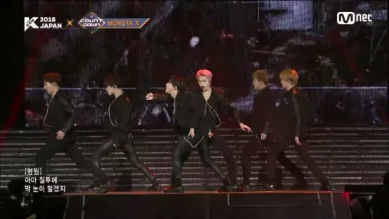 [VK][19.04.18] MONSTA X - INTRO + Jealousy @ KCON 2018 JAPAN x M!COUNTDOWN.567