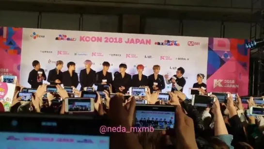 [VK][15.04.18][Fancam]  Red Carpet D-3 @ KCON 2018 in JAPAN