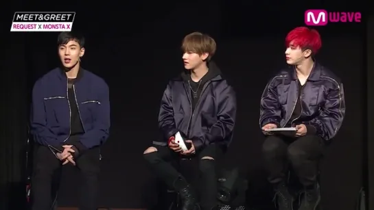 [VK][04.01.18] MONSTA X plays TRUTH or LIE game with LIE DETECTOR @MEET&GREET