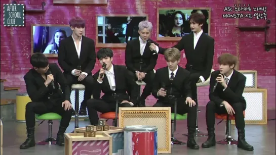 [VK][14.11.17] MONSTA X Staccato singing @ ARIRANG K-POP After School Club