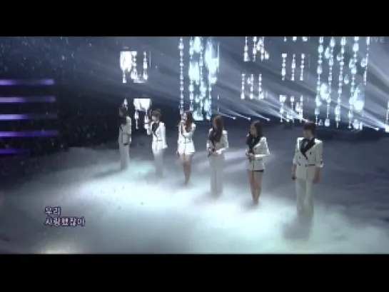 [120108] T-ara & Davichi - We Were In Love [Inkigayo]