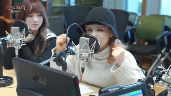 170315 Lovelyz WoW part change @ MBC FM4U Kim Shin Young's Noon Song of Hope