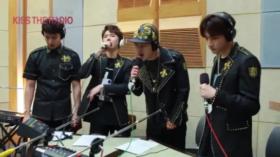 [RAW|VK][29.05.2015] SJs Kiss the radio Monsta X - Trespass (live)