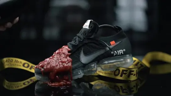 OFF-WHITE VAPORMAX ТЕСТ КЕТЧУПОМ