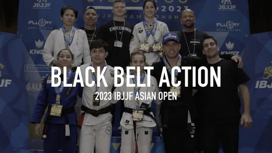 Black belts at the 2023 IBJJF Asian Open  Presented by AOJ