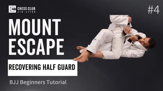 07 BJJ Beginners Tutorial - Mount Escape - Recovering Half Guard