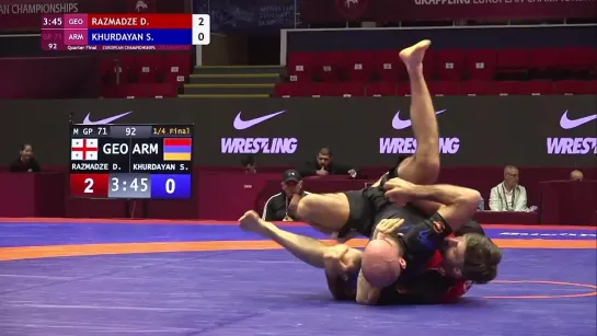 4F - Dzhimsher RAZMADZE (GEO) vs Suren KHURDAYAN (ARM) - European Championships UWW