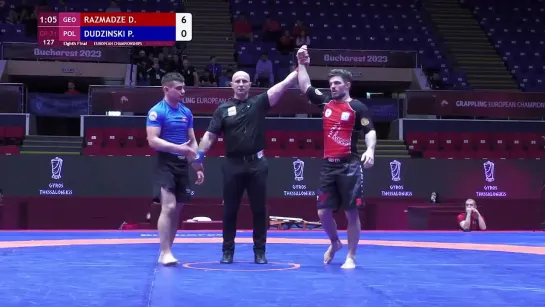 8F - Dzhimsher RAZMADZE (GEO) vs Piotr Andrzej DUDZINSKI (POL) - European Championships UWW