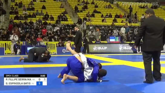 8F Open class - PEDRO MARINHO vs GUSTAVO BATISTA #IBJJFWORLD2022