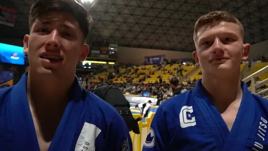 Cole Abate Shares First World Title With AOJ Teammate Gustavo Ogawa #IBJJFWorld2022