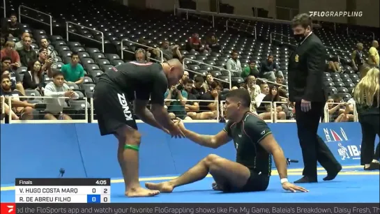 Ultra heavy FIN - Victor Hugo vs Roberto Cyborg Abreu #ibjjfworldnogi2021