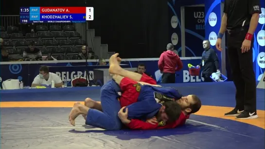 1-2 M Gi - 92 kg- A. GUDANATOV (RWF) v. S. KHODZHALIEV (RWF)